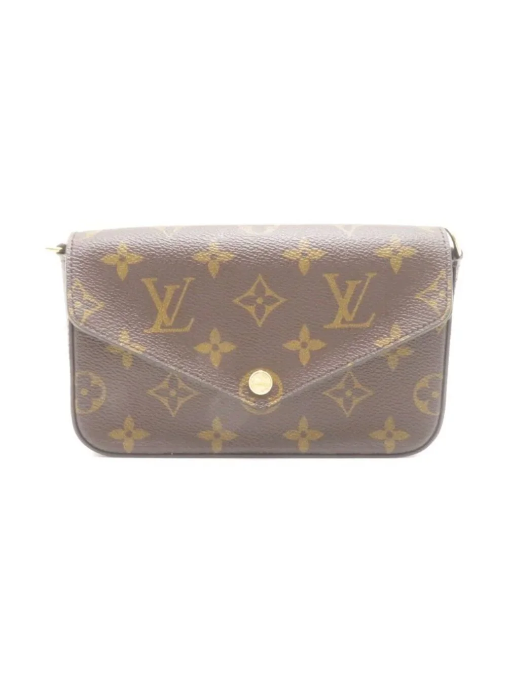 Louis Vuitton Multi Pochette Felicie Monogram Khaki Shoulder Bag Canvas